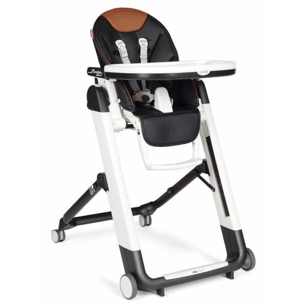 

Стульчик для кормления Peg-Perego Siesta Follow Me Черный/Коричневый с регулировкой высоты, 9 положений + система Stop&Go