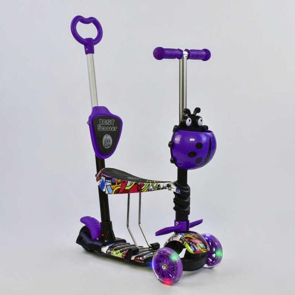 

Самокат детский 5в1 Best Scooter, Светящиеся колеса 74062