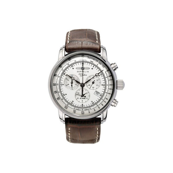 

Часы Zeppelin 7680-1 100 Jahre Zeppelin Alarm Chrono 42mm 10ATM