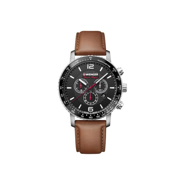 

Часы Wenger 01.1843.104 Roadster Black Night Chronograph 44mm 10ATM