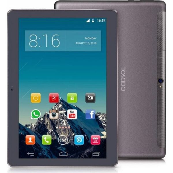 

Планшет Toskido W109 10.1”IPS Android 7.0 4G LTE 2/32Gb Metal Grey