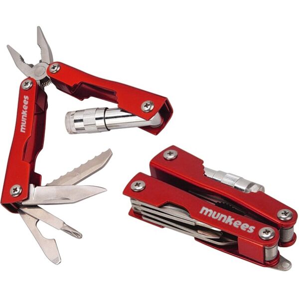 

Munkees 2569 брелок-мультиинструмент SS Multi Tool Starlight red