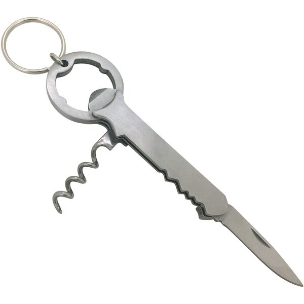 

Munkees 3456 брелок-нож-штопор SS Corkscrew steel