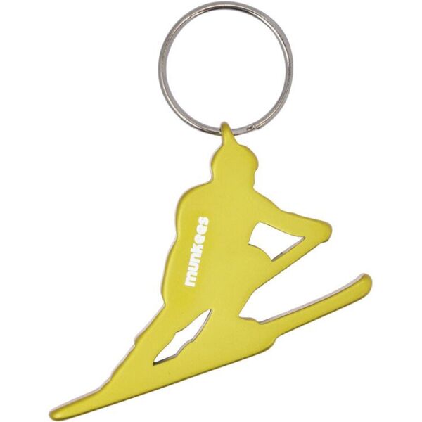 

Munkees 3496 брелок-открывашка Skier yellow