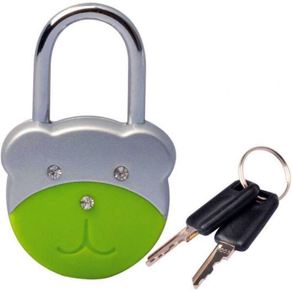 

Munkees 3602 брелок-замок Padlock-Bear green