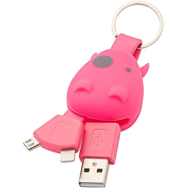

Munkees 3700 брелок-зарядка Smart Charger pink
