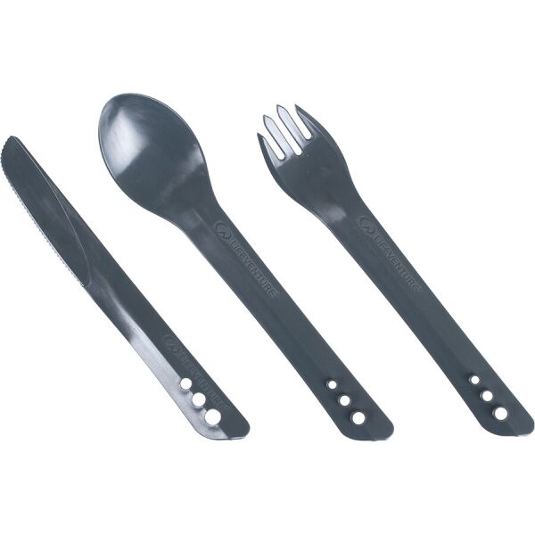 

Lifeventure вилка, ложка, нож Ellipse Cutlery graphite