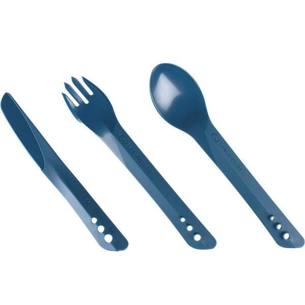 

Lifeventure вилка, ложка, нож Ellipse Cutlery navy blue