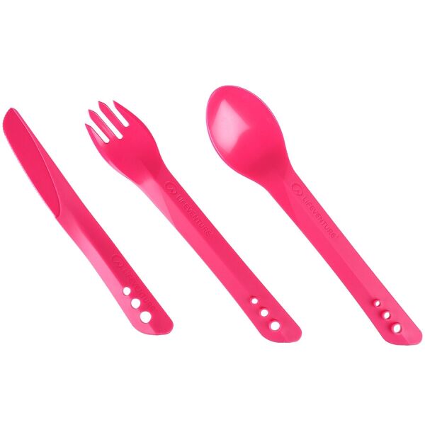 

Lifeventure вилка, ложка, нож Ellipse Cutlery pink