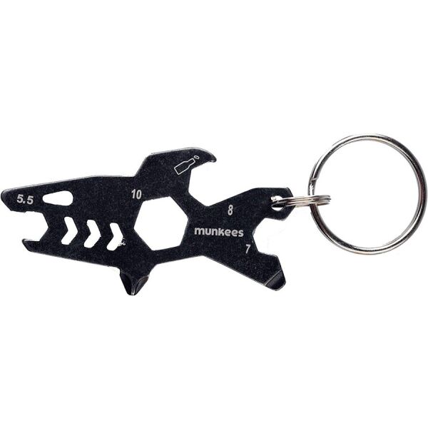 

Munkees 2537 брелок-мультиинструмент Tool Shark black
