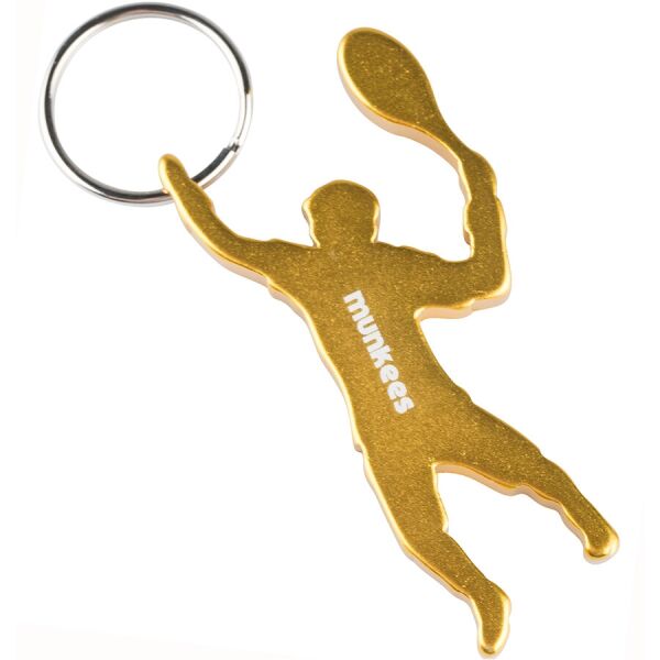 

Munkees 3492 брелок-открывашка Tennis Player yellow