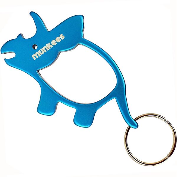 

Munkees 3474 брелок-открывашка Triceratops blue