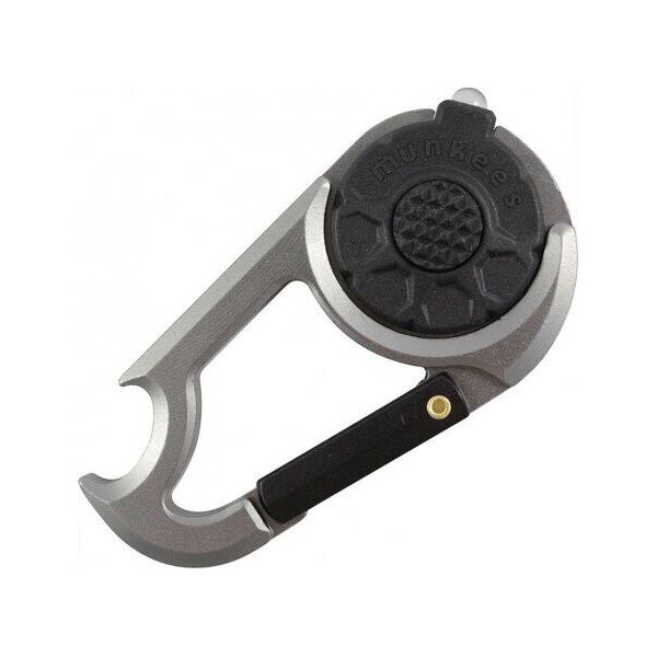 

Брелок-фонарик Munkees 1089 Carabiner LED with Bottle Opener NEW grey