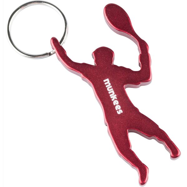 

Munkees 3492 брелок-открывашка Tennis Player red
