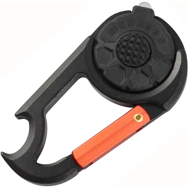 

Munkees 1089 брелок-фонарик Carabiner LED with Bottle Opener NEW black
