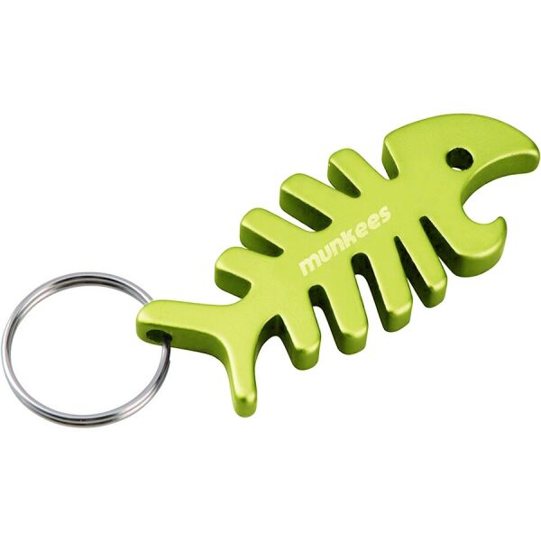 

Munkees 3428 брелок-открывашка Fish Bone green