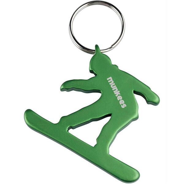 

Munkees 3495 брелок-открывашка Snowboarder green