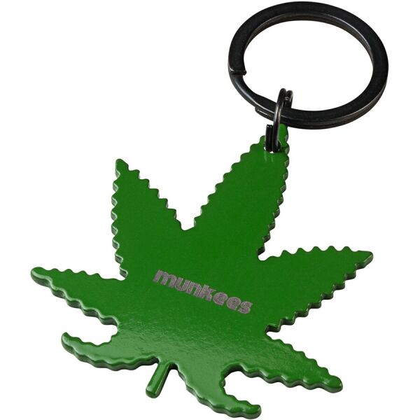 

Munkees 35405 брелок-открывашка SS Cannabis Leaf green