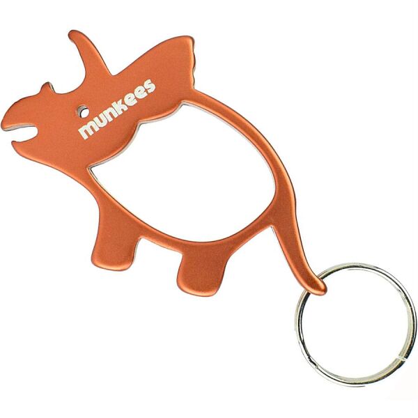 

Munkees 3474 брелок-открывашка Triceratops orange