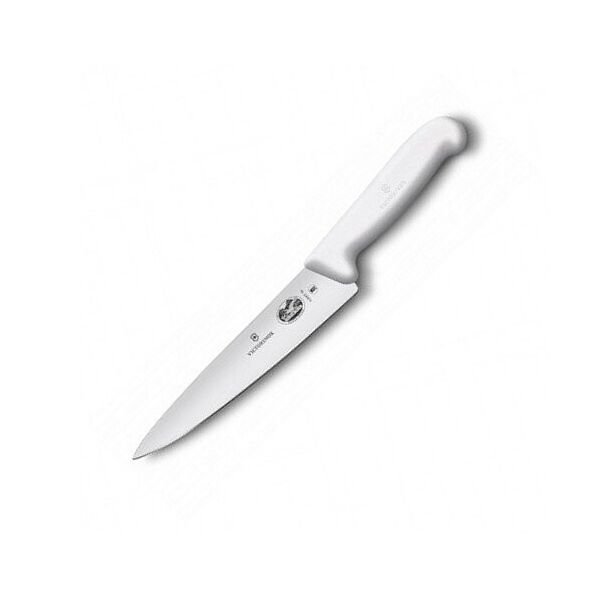 

Ніж кухонний Victorinox Fibrox Carving обробний 19 см білий