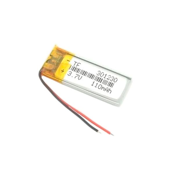 

Аккумулятор 301230 Li-pol 3.7В 110мАч для MP3 Bluetooth наушников гарнитур