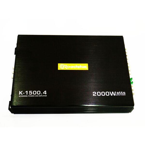 

Автомобильный усилитель звука Roadstar K-1500.4 4-х канальный 2000W Black (4_00335)