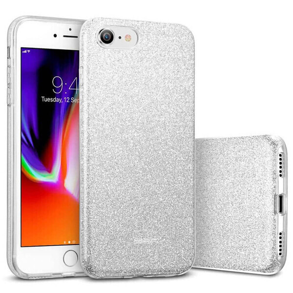 

Силиконовый чехол ESR Makeup Glitter Case Silver для iPhone 8 | 7 | SE (2020)