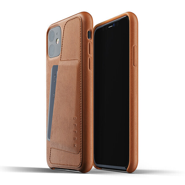 

Кожаный чехол MUJJO Full Leather Wallet Case Tan для iPhone 11