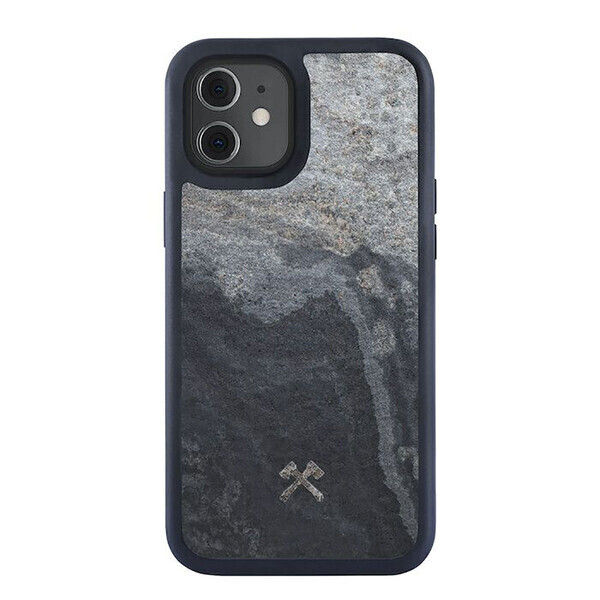 

Чехол из натурального камня Woodcessories Bumper Case Stone Camo Gray для iPhone 12 mini