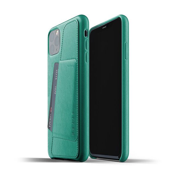 

Кожаный чехол MUJJO Full Leather Wallet Case Alpine Green для iPhone 11 Pro Max