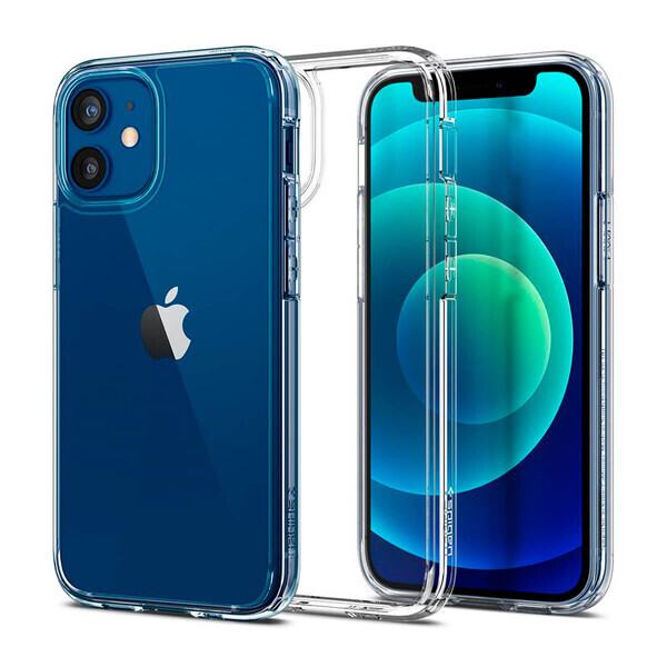

Прозрачный защитный чехол Spigen Ultra Hybrid Crystal Clear для iPhone 12 mini