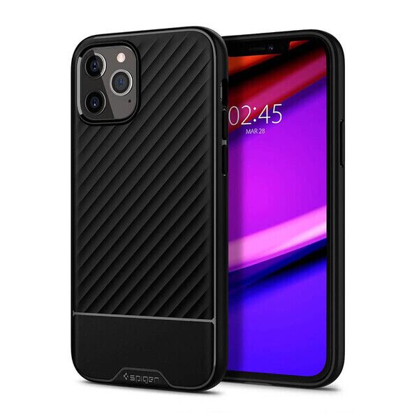 

Защитный чехол Spigen Core Armor Matte Black для iPhone 12 | 12 Pro