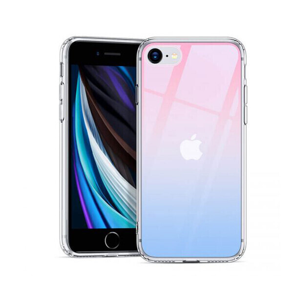 

Стеклянный чехол ESR Ice Shield Red | Blue для iPhone 7 | 8 | SE 2020