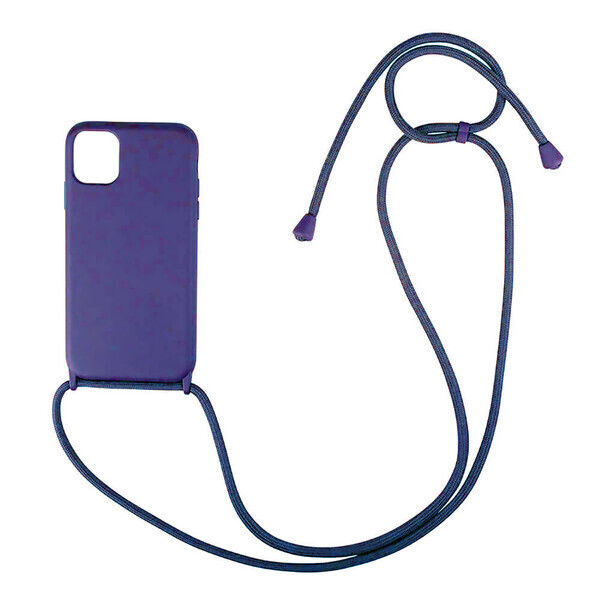 

Силиконовый чехол на шнурке iLoungeMax Shoulder Strap Purple для iPhone 12 mini