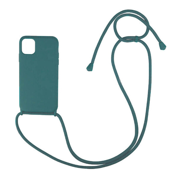 

Силиконовый чехол на шнурке iLoungeMax Shoulder Strap Cactus для iPhone 12 mini