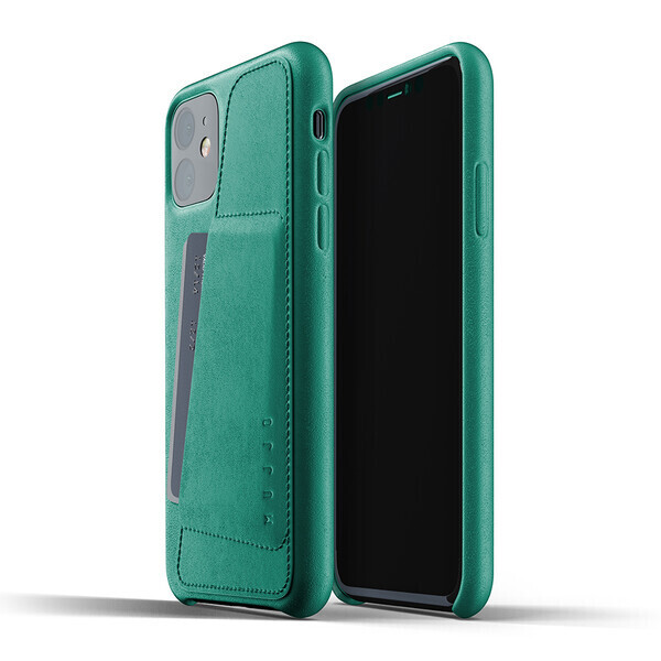 

Кожаный чехол MUJJO Full Leather Wallet Case Alpine Green для iPhone 11