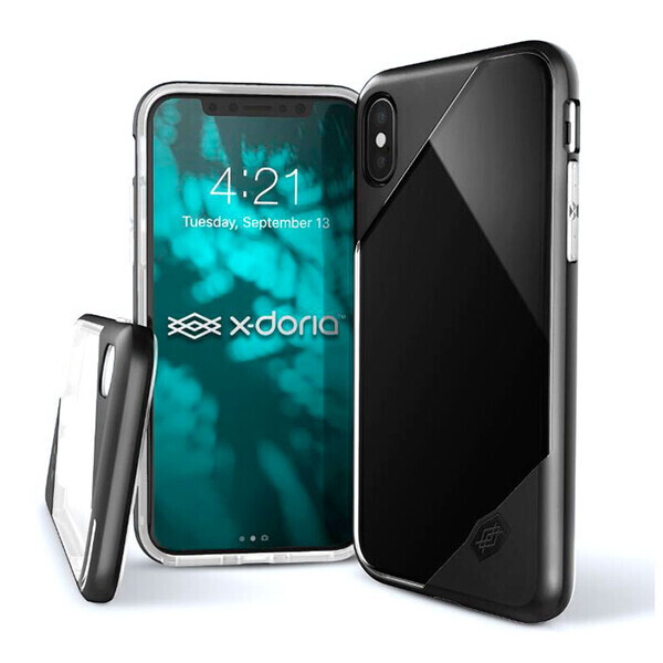 

Чехол X-Doria Revel Lux Transparent Black для iPhone X | XS