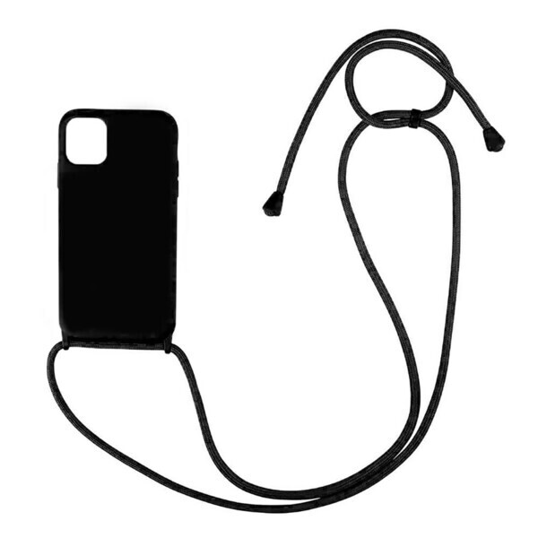 

Силиконовый чехол на шнурке iLoungeMax Shoulder Strap Black для iPhone 12 mini