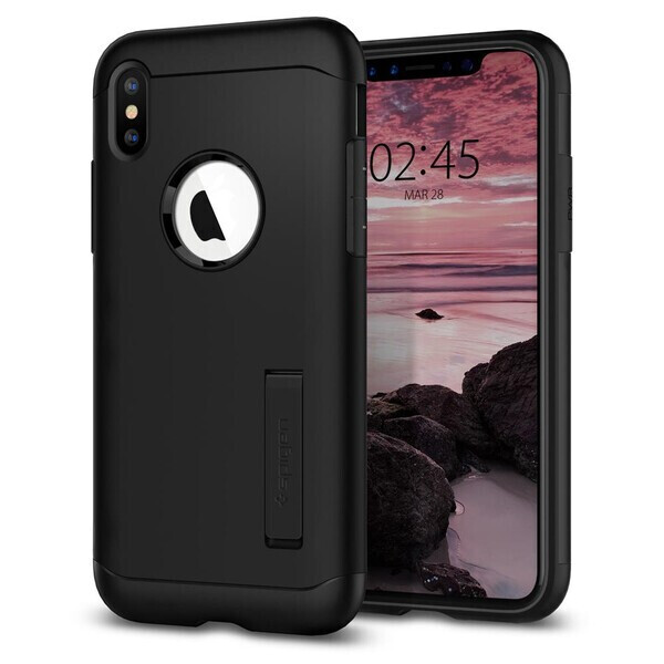 

Чехол Spigen Slim Armor Black для iPhone XS Max