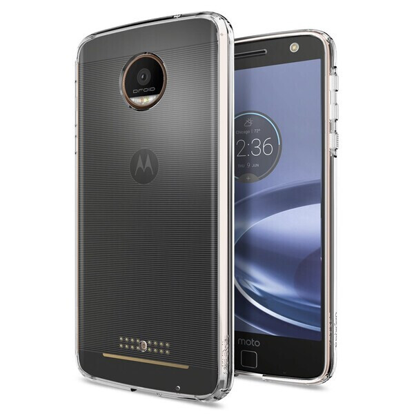 

Чехол Spigen Ultra Hybrid Crystal Clear для Motorola Moto Z Force