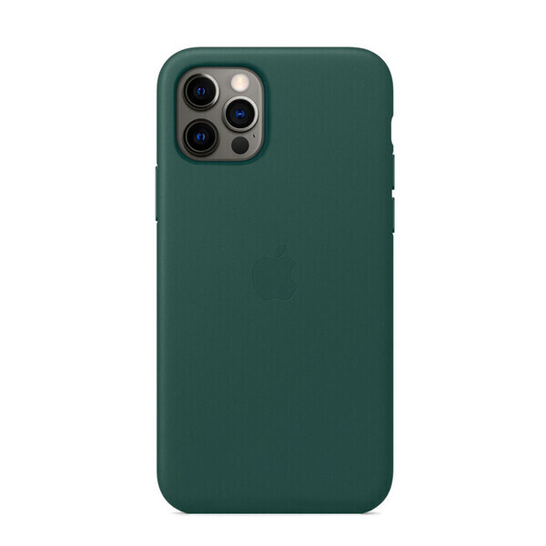 

Кожаный чехол iLoungeMax Genuine Leather Case MagSafe Pine Green для iPhone 12 | 12 Pro ОЕМ