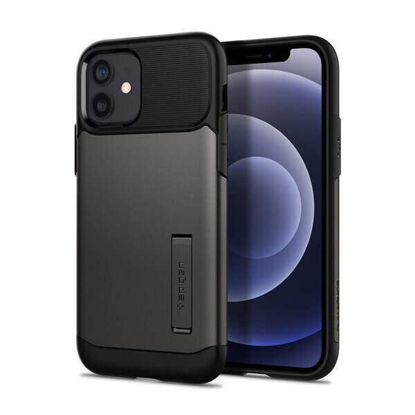 

Защитный чехол-подставка Spigen Slim Armor Genmetal для iPhone 12 | 12 Pro
