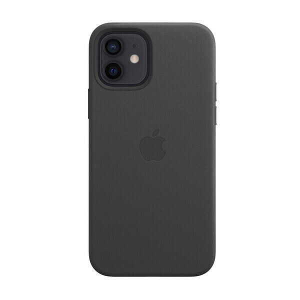 

Черный кожаный чехол iLoungeMax Leather Case MagSafe Black для iPhone 12 | 12 Pro OEM (с поддержкой анимации)
