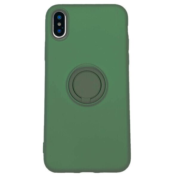 

Силиконовый чехол с кольцом iLoungeMax With Ring Forest Green для iPhone XS Max