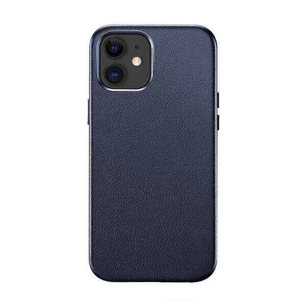 

Синий кожаный чехол ESR Metro Leather Blue для iPhone 12 mini