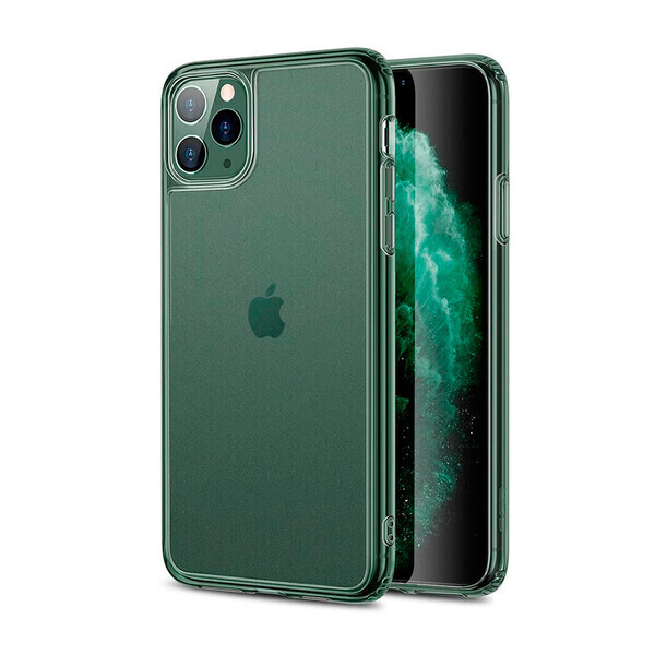 

Стеклянный чехол для iPhone 11 Pro ESR Matte Tempered Glass Clear Pine Green