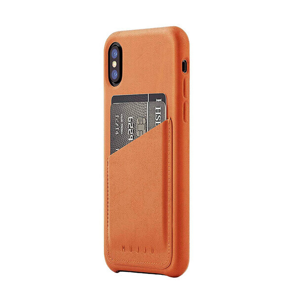 

Кожаный чехол MUJJO Leather Wallet Case Tan для iPhone X | XS