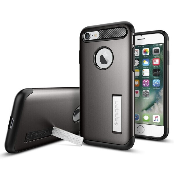 

Чехол Spigen Slim Armor Gunmetal для iPhone 7 | 8