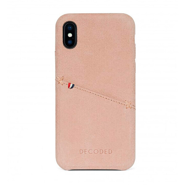 

Кожаный чехол с отделением для карт Decoded Back Cover Natural для iPhone X | XS