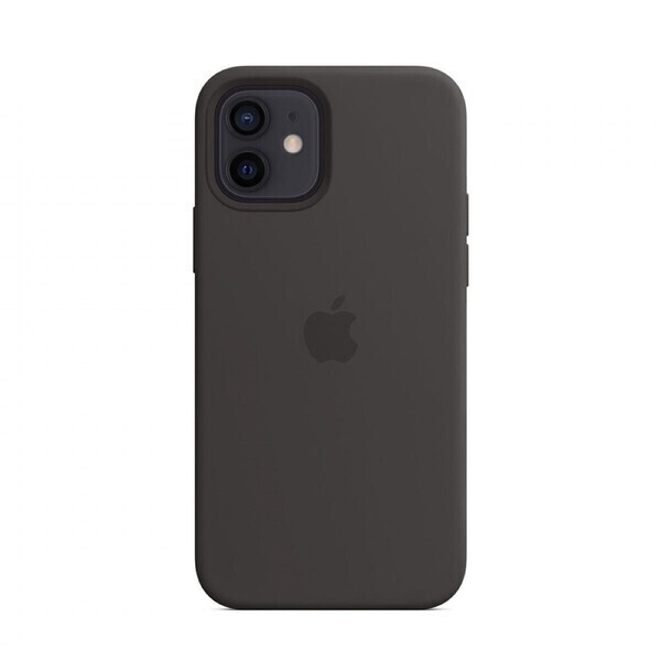 

Черный силиконовый чехол iLoungeMax Silicone Case MagSafe Black для iPhone 12 | 12 Pro OEM (c поддержкой анимации)